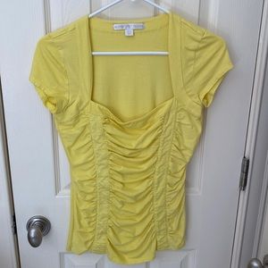 Short sleeve fitted cotton top